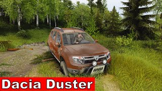 Dacia Duster DRIVES OFFROAD IN THE FOREST WHERE IS A LOT OF DIRT  OffRoad Gameplay  SpinTires [upl. by Inoliel749]