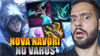 VARUS AMASSANDO A PARTIDA COM ESSA NOVA NAVORI  MONO VARUS GAMEPLAY  LEAGUE OF LEGENDS [upl. by Lewls644]