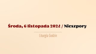 Nieszpory  6 listopada 2024 [upl. by Coreen685]