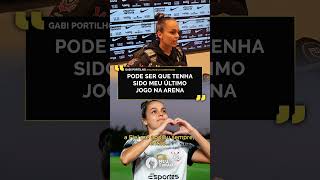 EM TOM DE DESPEDIDA GABI PORTILHO EXPLICA EMOÇÃO APÓS A PARTIDA CONTRA O PALMEIRAS [upl. by Htiduj]