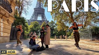 🇫🇷PARIS 4K quot1HOUR WALK AROUND THE EIFFEL TOWERquot 4K60 FPS VERSION 09OCTOBER2024 [upl. by Glory]