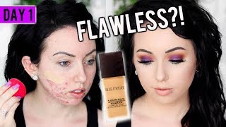 LAURA MERCIER FLAWLESS FUSION Foundation First Impression Review amp Demo 15 DAYS OF FOUNDATION [upl. by Haskins]