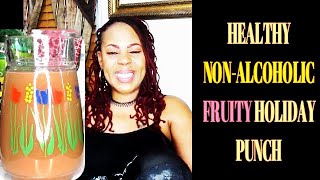 Healthy Non Alcoholic Sparkling Fruity Holiday Punch [upl. by Naujahs769]