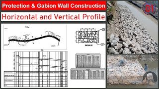 Horizontal and Vertical Profile of Gabion Wall  Gabion Wall for Flood Protection I Protection Work [upl. by Kitchen]