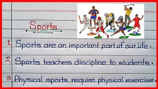 1020 lines on Sports  Sports EssayParagraph  Sports informationDetails  About Sports [upl. by Towbin435]