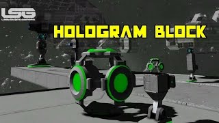 Space Engineers  Projector  Hologram Block Automated Building [upl. by Yob]