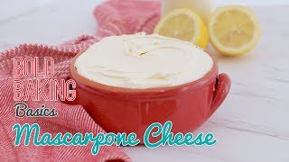 How to make Homemade Mascarpone Italian Cream Cheese Recipe [upl. by Ainolopa]