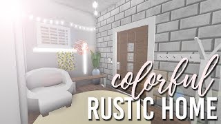 Colorful Rustic Ranch Home  65k  Bloxburg Build  alixia [upl. by Eyssej]