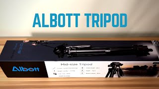 Unboxing The Albott 64 Inch Travel Tripod Portable Aluminum Lightweight [upl. by Hainahpez620]