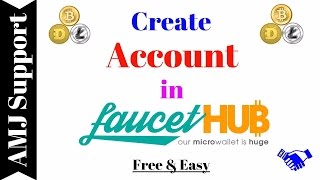 Create Account in FAUCETHUB Free amp Easy 01 [upl. by Sexela]