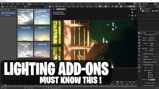 BEST Lighting Addons for Blender 2023 [upl. by Orapma]