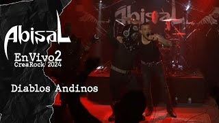 Abisal  Diablos Andinos  En Vivo 2 CreaRock [upl. by Brause]