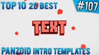 TOP 10 BEST Panzoid 2D intro templates 107 Free download [upl. by Olivette]