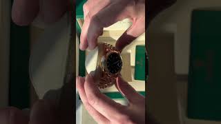 Unboxing a Rolex GoldTone 18kt SkyDweller rolex shorts [upl. by Prady]