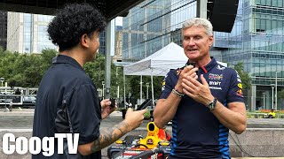 CoogTV Interviews F1 Legend David Coulthard [upl. by Ahsital]