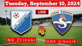 NK Zrinski Jurjevac Vs HNK Sibenik  Live Match Score Vivo 2024 [upl. by Thenna]