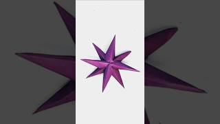 How To Make Star 3D ⭐ diy  paperstar craftytshorts [upl. by Aldus]