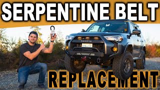 4Runner Maintenance Serpentine Belt Replacement [upl. by Aned]