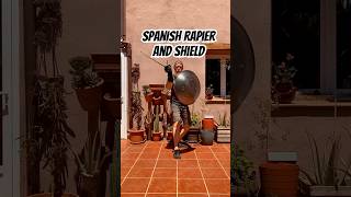 Spanish Rapier and Shield hema historicalfencing martialarts sword destreza fencing esgrima [upl. by Chuipek]