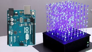 8x8x8 LED CUBE WITH ARDUINO UNO [upl. by Pylle469]