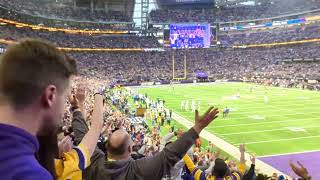 Colts vs Vikings Skol Chant  Start of overtime LOUD [upl. by Talie205]