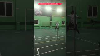 How to hit forehand push and Backhand push badminton vasanthbadmintoncoach [upl. by Jillane798]