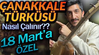 ÇANAKKALE TÜRKÜSÜ SOLFEJ SAZ NOTALARI  Çanakkale İçinde Vurdular Beni Kısa Sap Bağlama Dersi [upl. by Haissi]