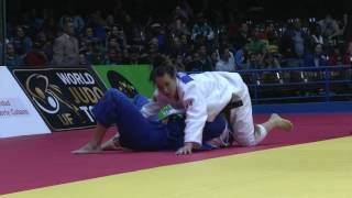 Judo Women gp cub 2016 ISR vs RUS Sankaku [upl. by Hteik51]