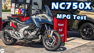 2023 Honda NC750X DCT – MPG Test  DM Commuter Fuel Economy and Tank Range [upl. by Fox]