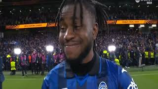 Ademola Lookman Post Match Interview Atlanta vs Bayern Leverkusen 30 [upl. by Nareik240]