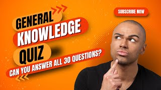 Ultimate 30Question General Knowledge Quiz Challenge generalknowledge quiz [upl. by Ydisahc]