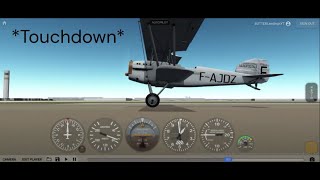 Potez 25 BUTTER LANDING [upl. by Sax119]