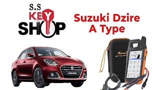 Suzuki Dzire A Type key programming via xhorse key tool max pro [upl. by Enimsaj]