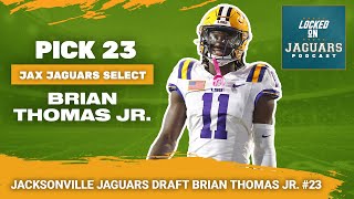 Jacksonville Jaguars Pick Brian Thomas Jr  2024 NFL Draft Coverage [upl. by Glaudia472]