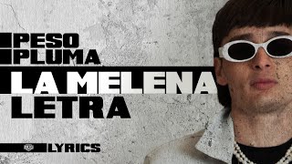 Peso Pluma  La Melena Letra Oficial [upl. by Eihcra]