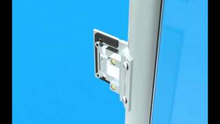 Polaris Hinge 110 original  glass to round post installation procedure [upl. by Aselehc816]