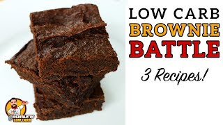 Low Carb BROWNIE BATTLE  The BEST Keto Brownies Recipe  Lowcarb Chocolate Brownies [upl. by Roddie414]