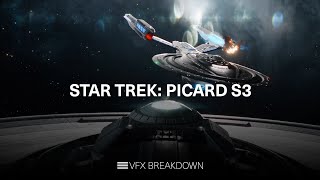 Star Trek Picard Season 3 VFX Breakdown [upl. by Ellehs]