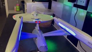 Star Trek Refit 1537 model kit built and lit [upl. by Willtrude]