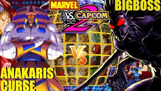 Marvel vs Capcom 2 ANAKARISCURSE vs BIGBOSS [upl. by Milas]