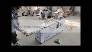 automatic pizza making machine paratha forming lavash bread making machine price naan maker machine [upl. by Ennoved]