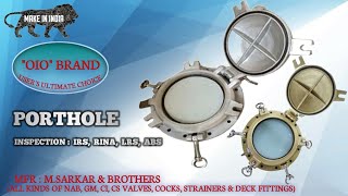 MARINE SCUTTLES  scuttle manufacturer in India  openable hinge type marine portholes [upl. by Riffle]