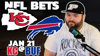 Chiefs vs Bills Bets NFL Division Playoffs Bets  Kyle Kirms Football Picks amp Predictions [upl. by Neddie]