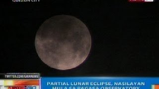 NTG Partial Lunar Eclipse nasilayan mula sa PAGASA Observatory sa QC [upl. by Ardnekal]