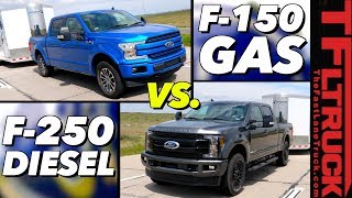 Do You Really Need a Heavy Duty Truck to Tow 9000 lbs Ford F150 vs F250 MPG Review [upl. by Edieh]