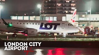 London City Airport Live  8th November 2024  Night Stream [upl. by Nitz]