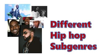 Mainstream Hip Hop Subgenres  Compilation ignore the mgk take please [upl. by Massimo]