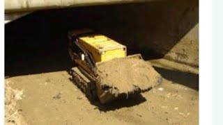 Remote operated Swing loader machine cleaning culvert india america jcb jcbvideo youtubeshorts [upl. by Sauer]