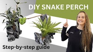 DIY Snake Perch Great for tree climbing arboreal snakes [upl. by Namya]