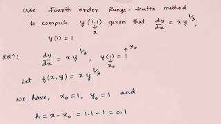 Runge Kutta Method  18mat31 Module 4  JanFeb 2023 Qno 8b [upl. by Alodi]